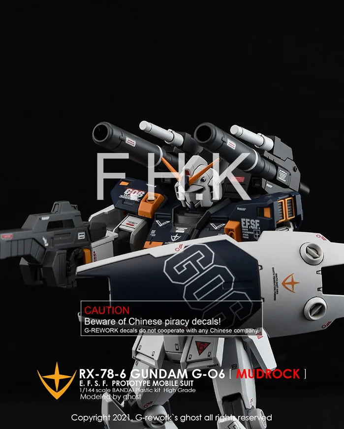 G-Rework Decal - HGUC RX-78-6 Mudrock Use