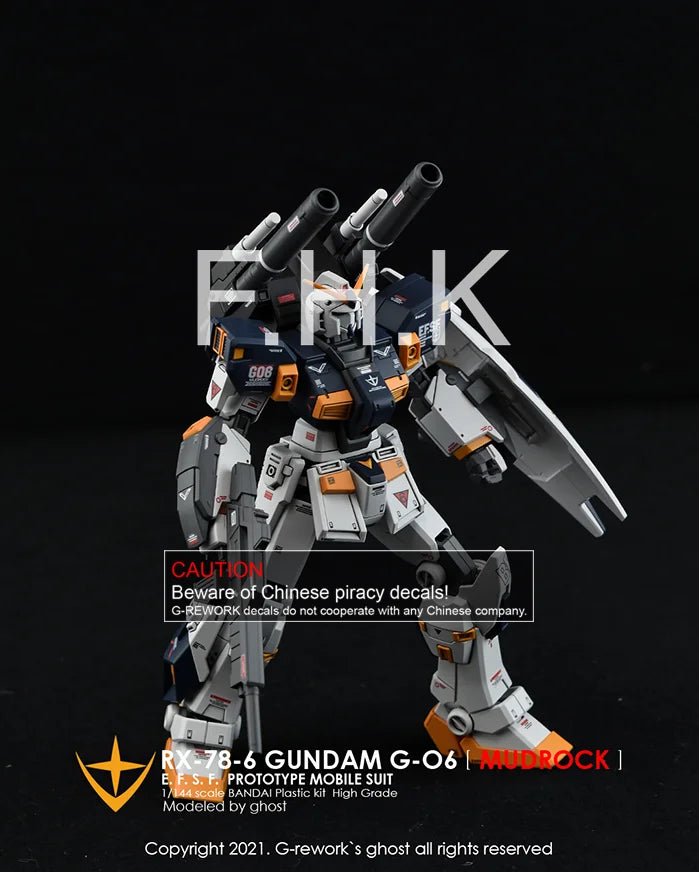 G-Rework Decal - HGUC RX-78-6 Mudrock Use