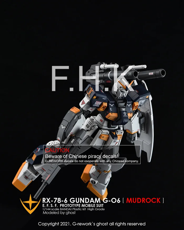 G-Rework Decal - HGUC RX-78-6 Mudrock Use