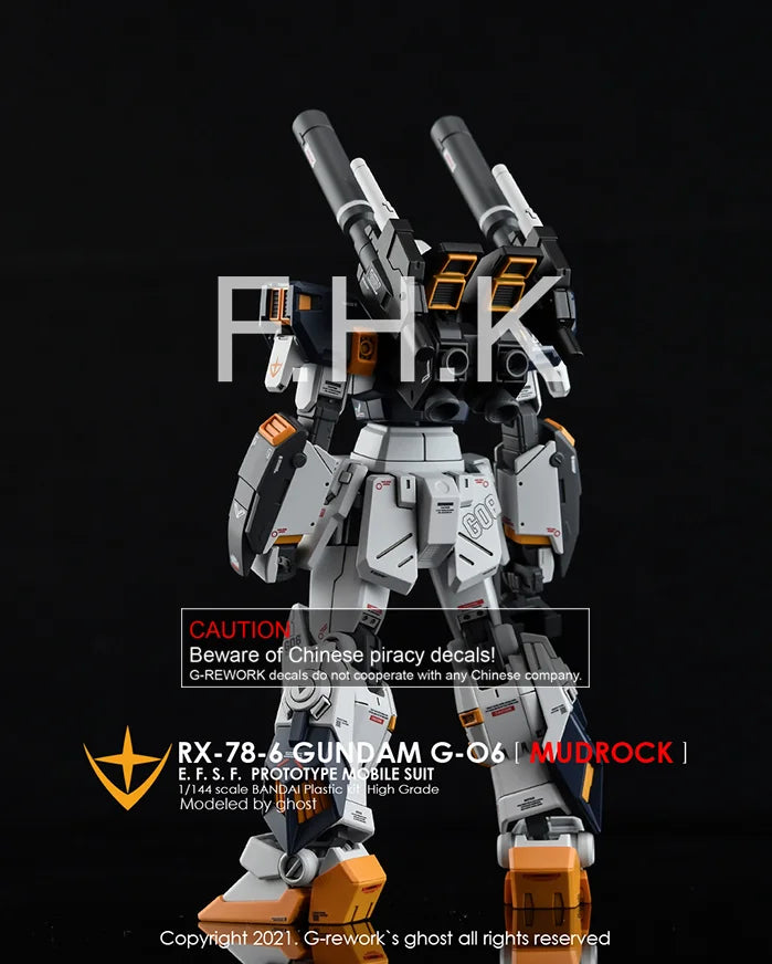 G-Rework Decal - HGUC RX-78-6 Mudrock Use