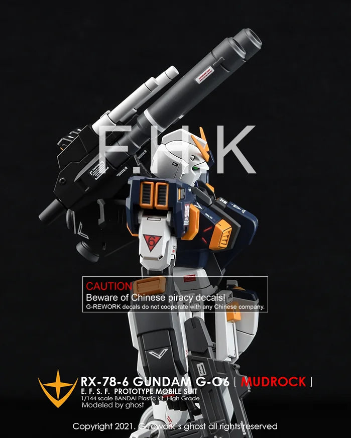 G-Rework Decal - HGUC RX-78-6 Mudrock Use
