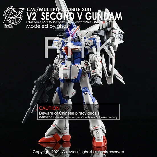G-Rework Decal - HGUC V Gundam Second V Use