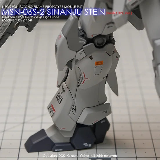 G-Rework Decal - HGUC MSN-06S-2 Sinanju Stein Narrative Version Use