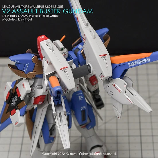G-Rework Decal - HGUC LM314V23/24 V2 Gundam Assault Buster Use