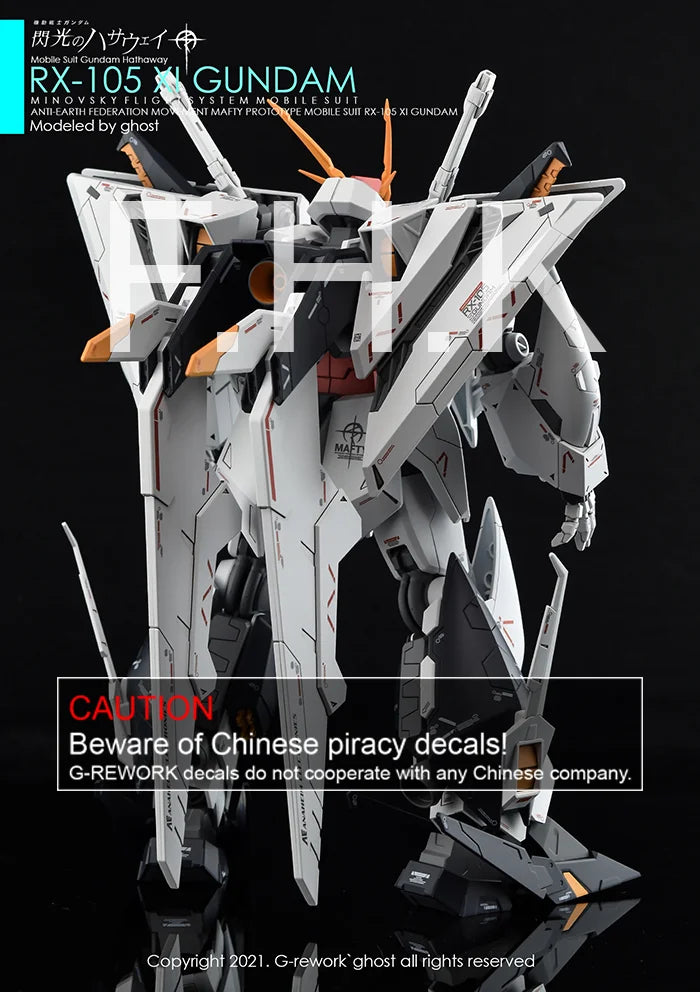 G-Rework Decal - HGUC RX-105 Xi Gundam Use