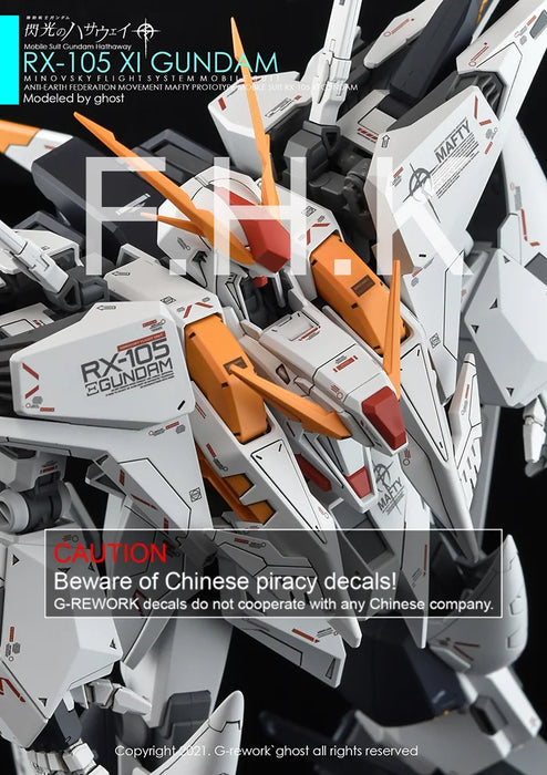 G-Rework Decal - HGUC RX-105 Xi Gundam Use