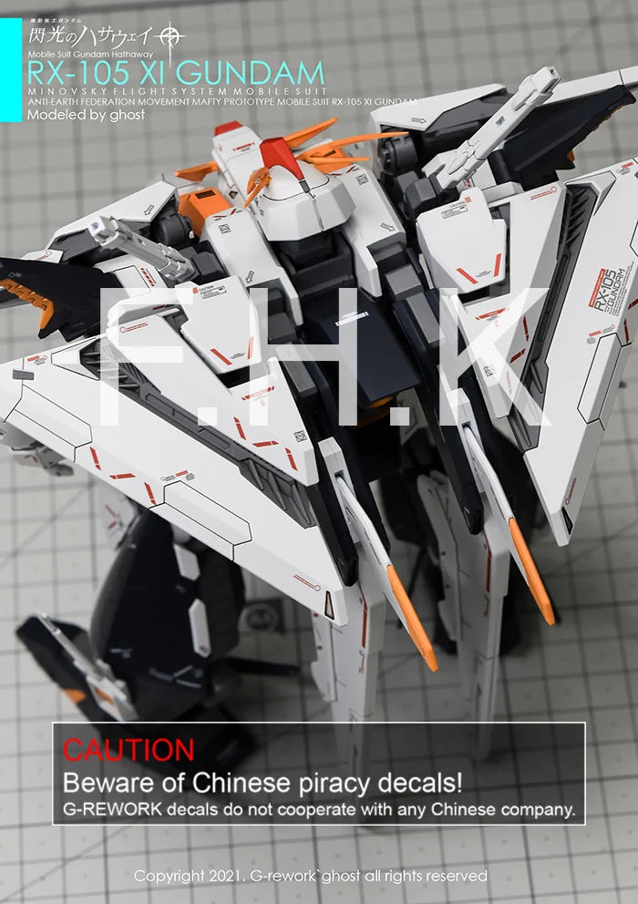 G-Rework Decal - HGUC RX-105 Xi Gundam Use