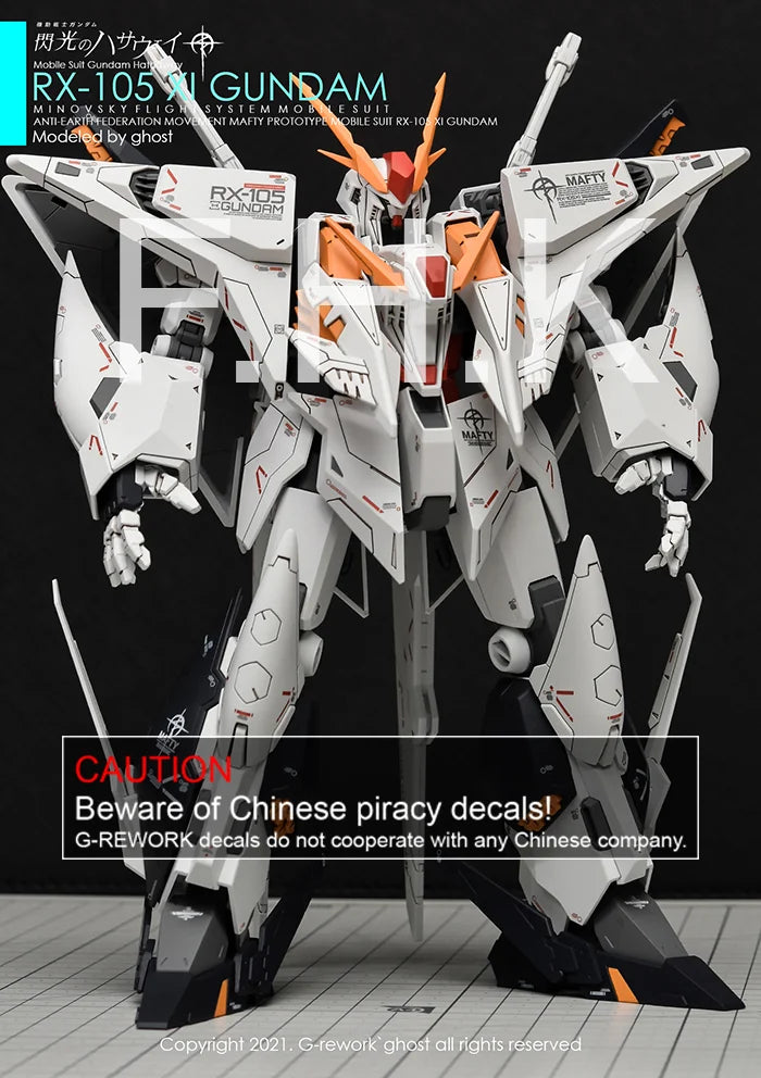 G-Rework Decal - HGUC RX-105 Xi Gundam Use
