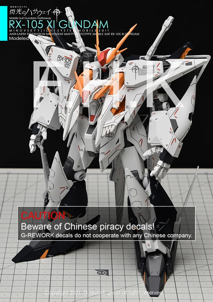 G-Rework Decal - HGUC RX-105 Xi Gundam Use