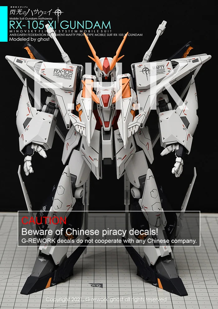 G-Rework Decal - HGUC RX-105 Xi Gundam Use