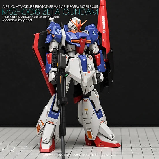 G-Rework Decal - HGUC MSZ-006 Zeta Gundam Revive Use