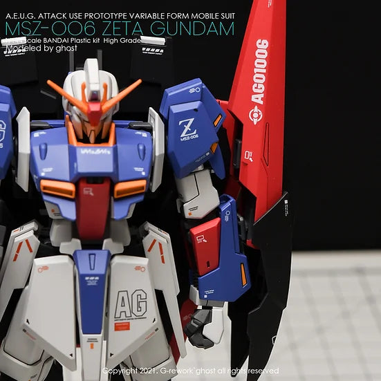 G-Rework Decal - HGUC MSZ-006 Zeta Gundam Revive Use