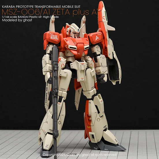 G-Rework Decal - HGUC MSZ-006A1 Zeta Plus A1 Test Type Color