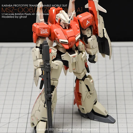 G-Rework Decal - HGUC MSZ-006A1 Zeta Plus A1 Test Type Color