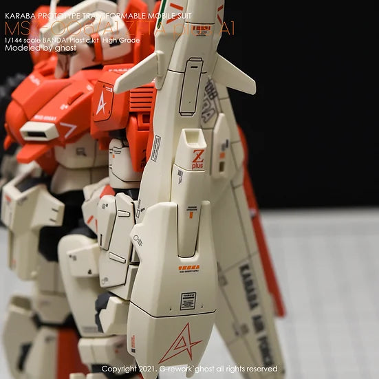 G-Rework Decal - HGUC MSZ-006A1 Zeta Plus A1 Test Type Color