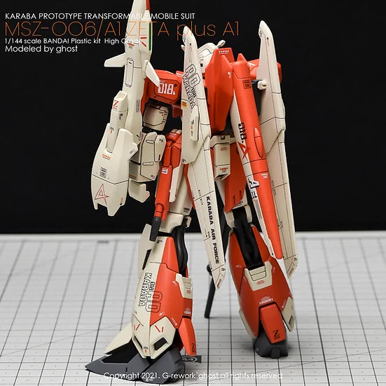 G-Rework Decal - HGUC MSZ-006A1 Zeta Plus A1 Test Type Color