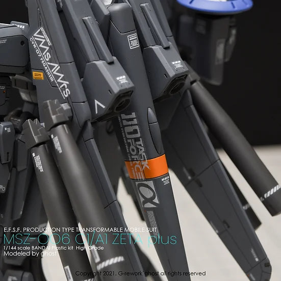 G-Rework Decal - HGUC MSZ-006C1 Zeta Plus C1/A1 Use