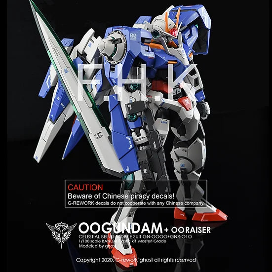 G-Rework Decal - MG GN-0000+GNR-010 Gundam 00 Raiser Use