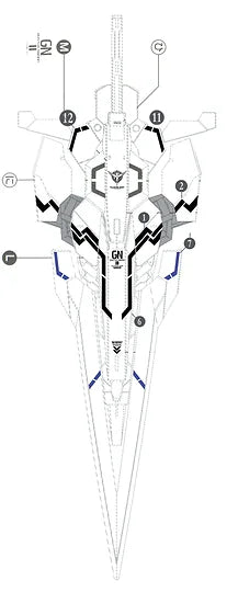 G-Rework Decal - MG GN-0000GHNW/7SG 00 Gundam Seven Sword /G Use