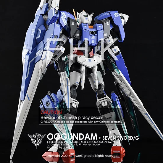 G-Rework Decal - MG GN-0000GHNW/7SG 00 Gundam Seven Sword /G Use