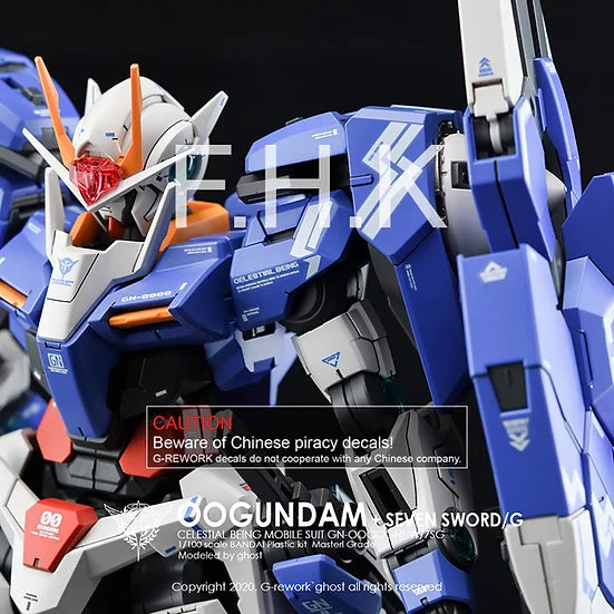 G-Rework Decal - MG GN-0000GHNW/7SG 00 Gundam Seven Sword /G Use