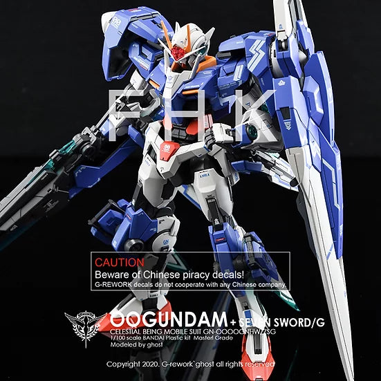G-Rework Decal - MG GN-0000GHNW/7SG 00 Gundam Seven Sword /G Use