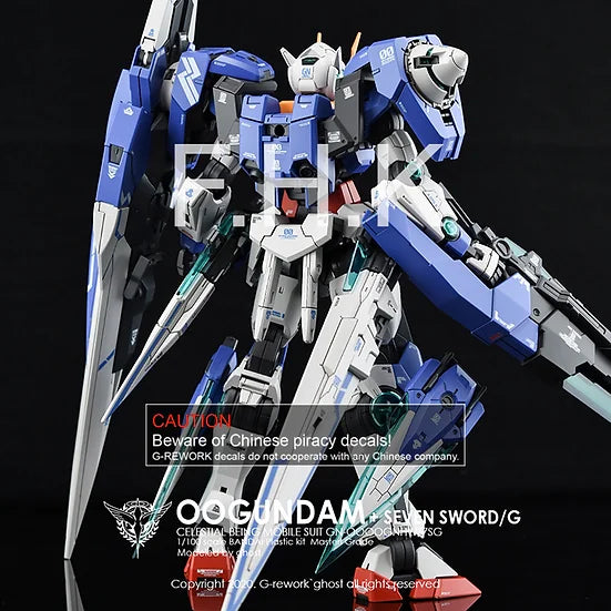 G-Rework Decal - MG GN-0000GHNW/7SG 00 Gundam Seven Sword /G Use