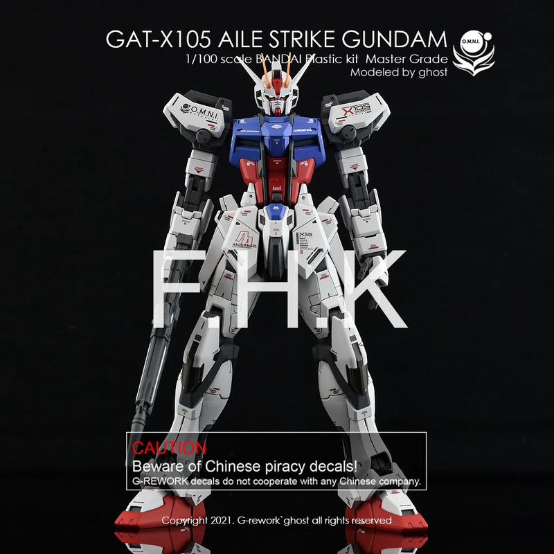 G-Rework Decal - MG GAT-X105 Aile Strike Gundam Ver.RM Use