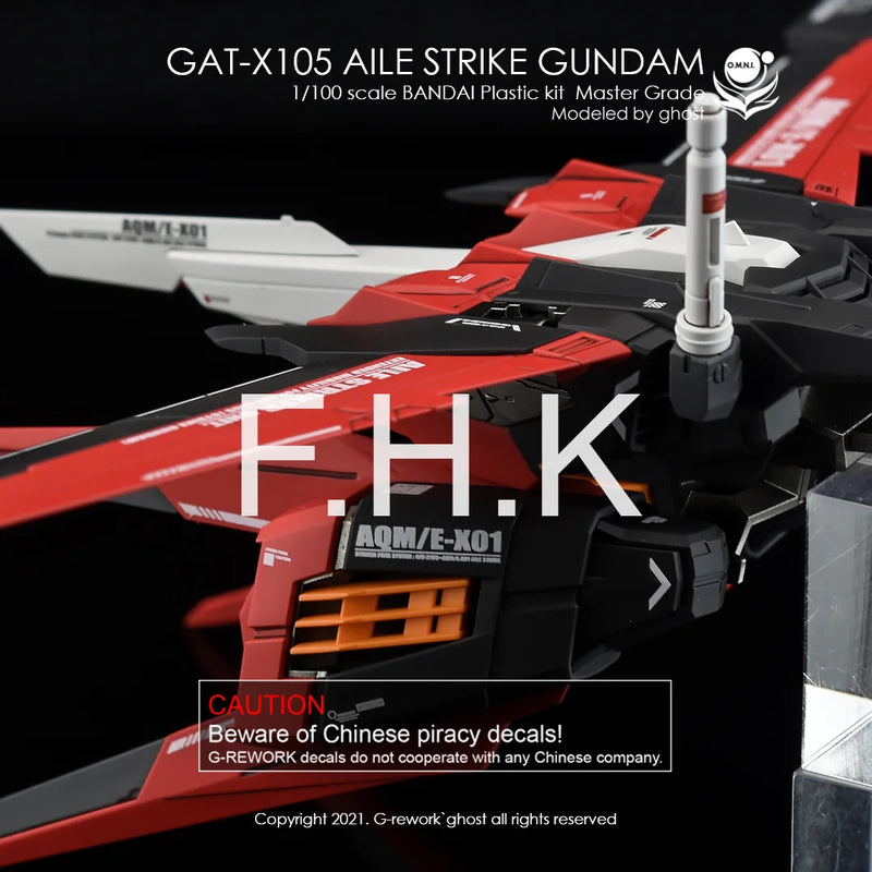G-Rework Decal - MG GAT-X105 Aile Strike Gundam Ver.RM Use