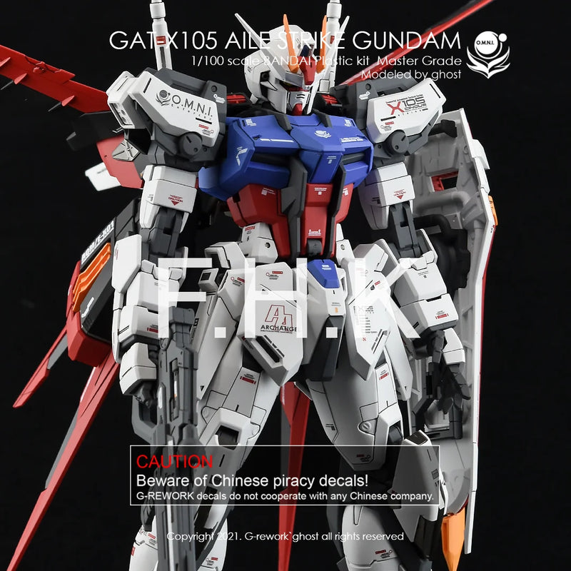 G-Rework Decal - MG GAT-X105 Aile Strike Gundam Ver.RM Use