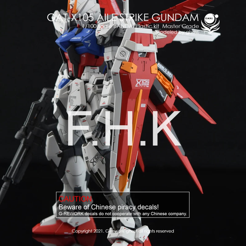 G-Rework Decal - MG GAT-X105 Aile Strike Gundam Ver.RM Use