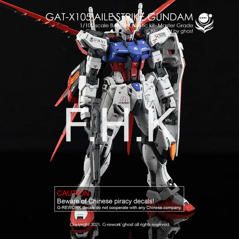 G-Rework Decal - MG GAT-X105 Aile Strike Gundam Ver.RM Use