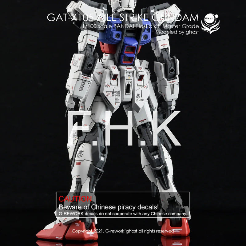 G-Rework Decal - MG GAT-X105 Aile Strike Gundam Ver.RM Use