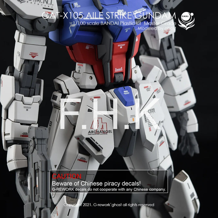 G-Rework Decal - MG GAT-X105 Aile Strike Gundam Ver.RM Use