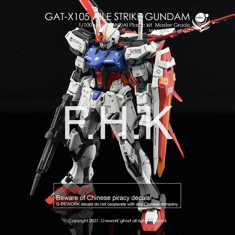 G-Rework Decal - MG GAT-X105 Aile Strike Gundam Ver.RM Use