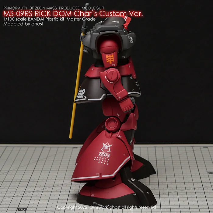 G-Rework Decal - MG MS-09RS Char's Rick Dom Ver.1.5 Use