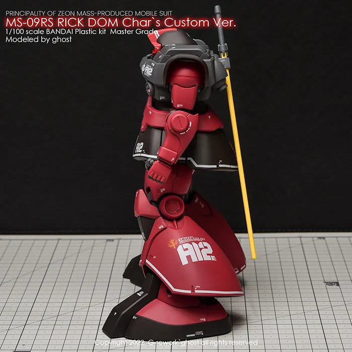 G-Rework Decal - MG MS-09RS Char's Rick Dom Ver.1.5 Use