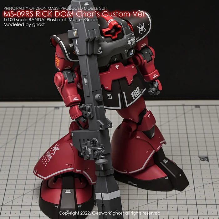 G-Rework Decal - MG MS-09RS Char's Rick Dom Ver.1.5 Use