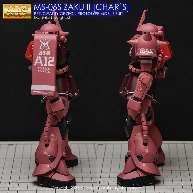G-Rework Decal - MG MS-06S Char's Zaku II Ver.2.0 Use