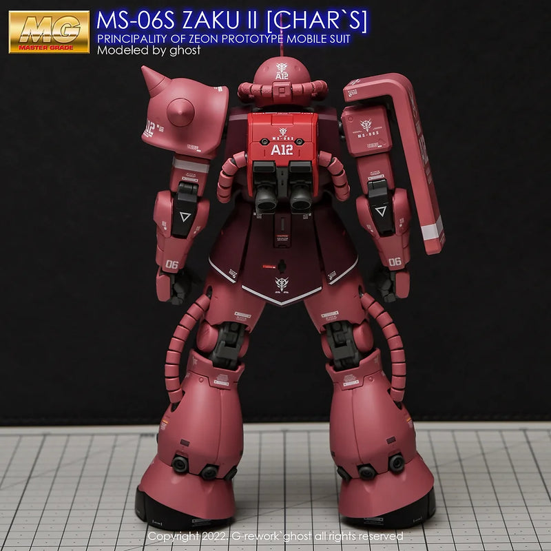 G-Rework Decal - MG MS-06S Char's Zaku II Ver.2.0 Use