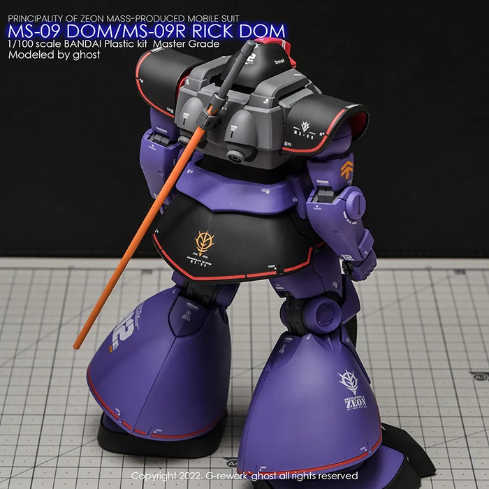 G-Rework Decal - MG MS-09 / 09R Dom / Rick Dom Ver.1.5 Use