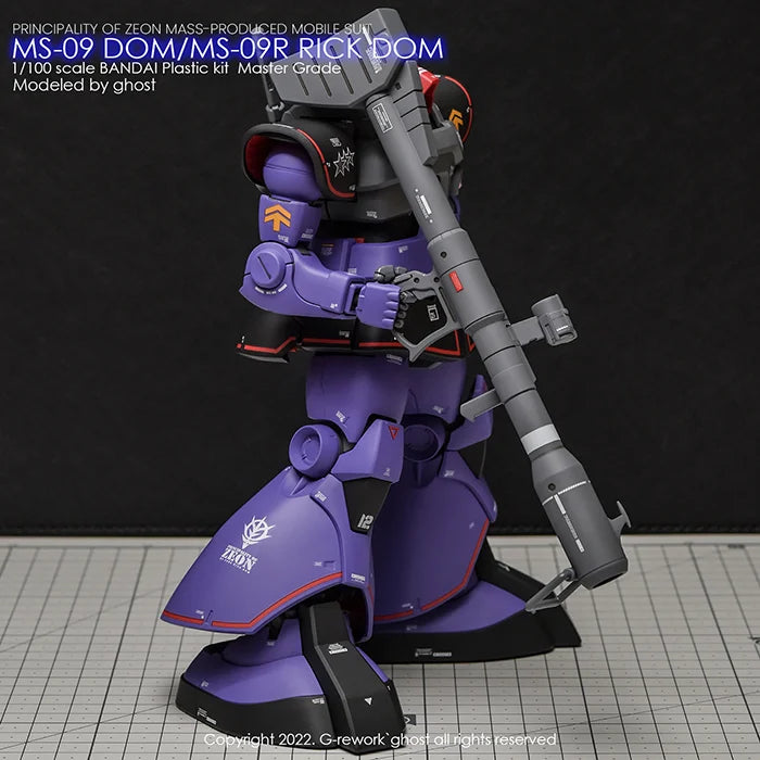G-Rework Decal - MG MS-09 / 09R Dom / Rick Dom Ver.1.5 Use