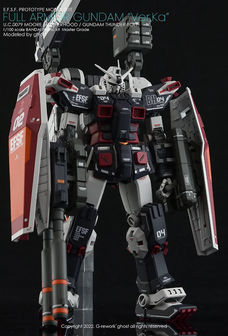 G-Rework Decal - MG FA-78 Full Armor Gundam Ver.Ka (Thunderbolt Ver.) Use