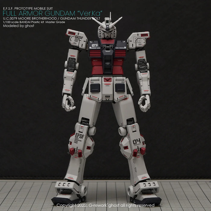 G-Rework Decal - MG FA-78 Full Armor Gundam Ver.Ka (Thunderbolt Ver.) Use