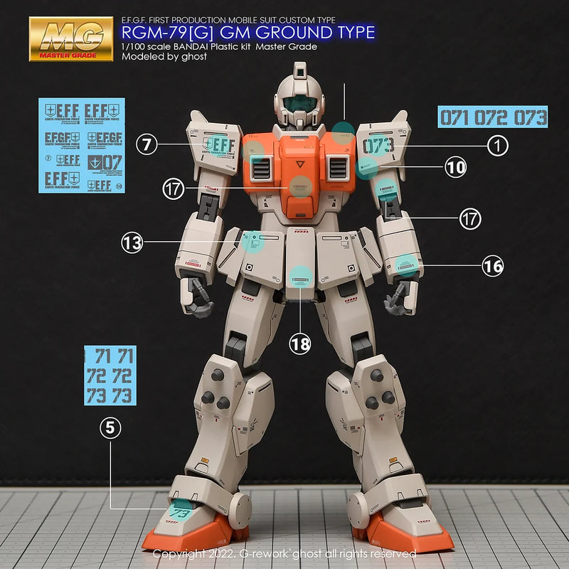 G-Rework Decal - MG RGM-79[G] GM Ground Type Use
