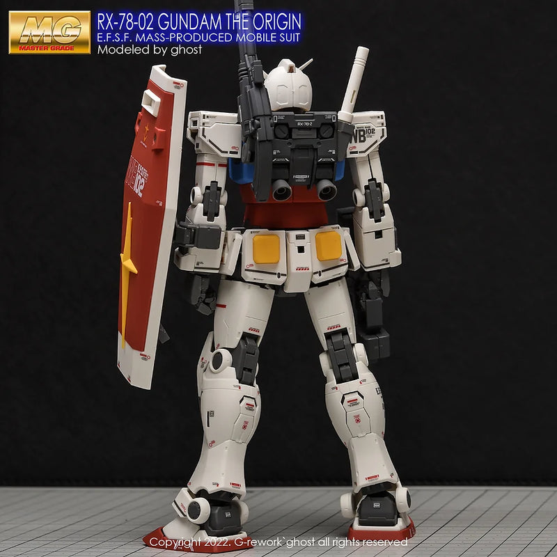G-Rework Decal - MG Gundam The Origin RX-78-02 Gundam Use