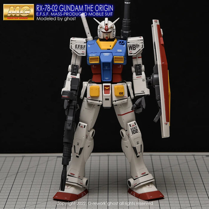 G-Rework Decal - MG Gundam The Origin RX-78-02 Gundam Use