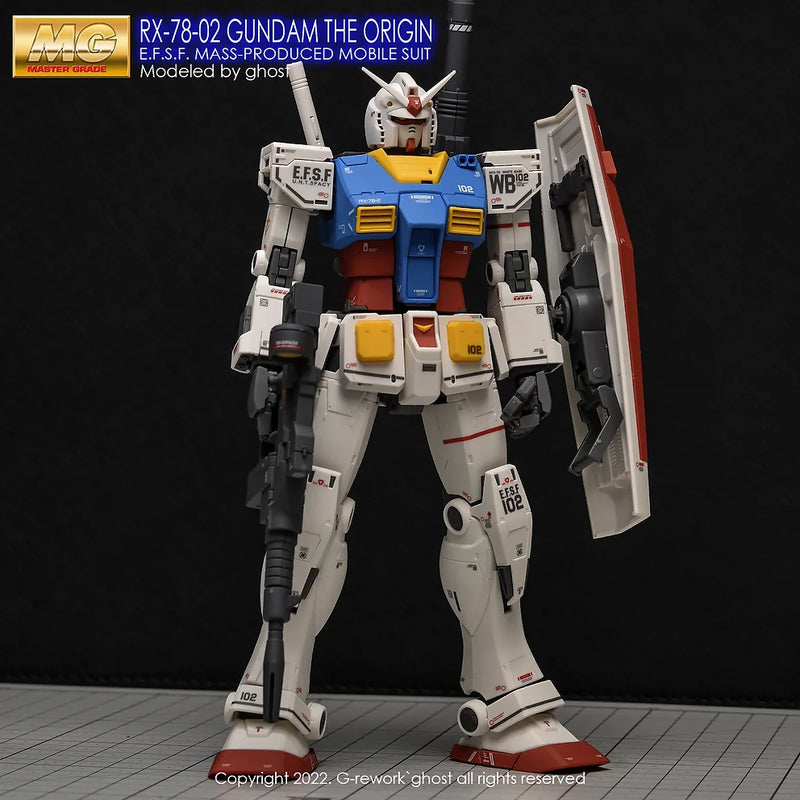 G-Rework Decal - MG Gundam The Origin RX-78-02 Gundam Use