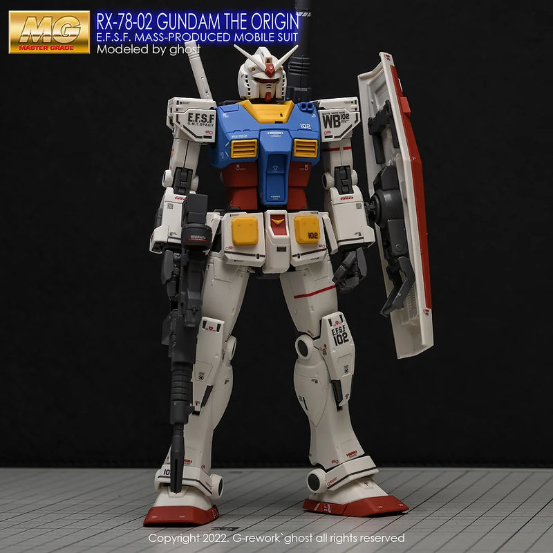 G-Rework Decal - MG Gundam The Origin RX-78-02 Gundam Use