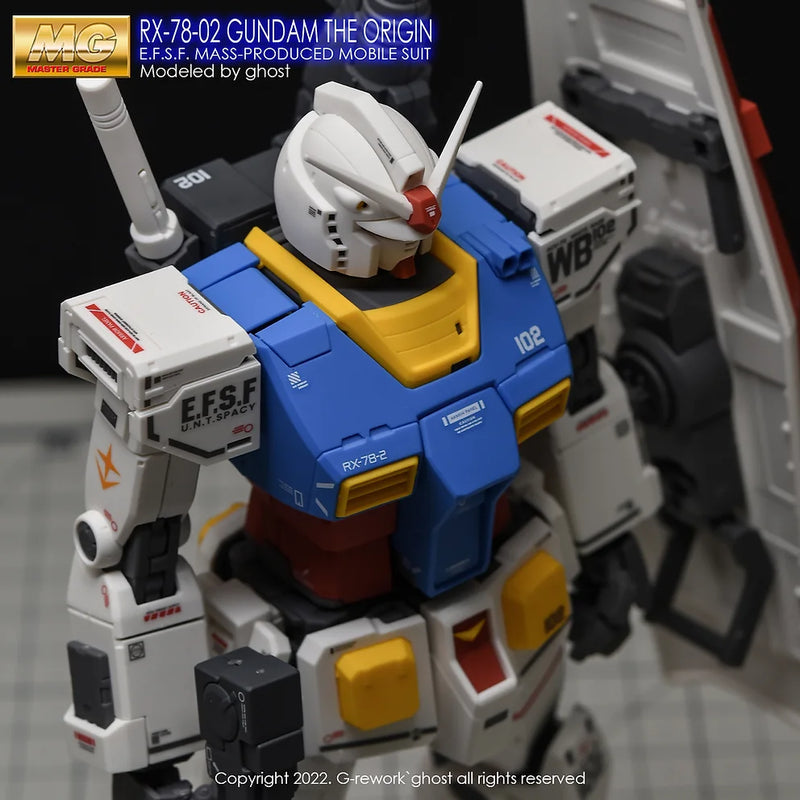 G-Rework Decal - MG Gundam The Origin RX-78-02 Gundam Use